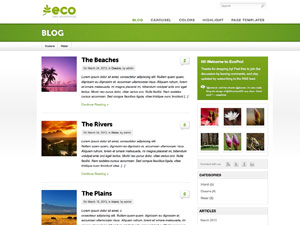 eco wordpress theme